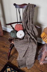 NORWICH BLACK/MUSTARD THROW *NEW*